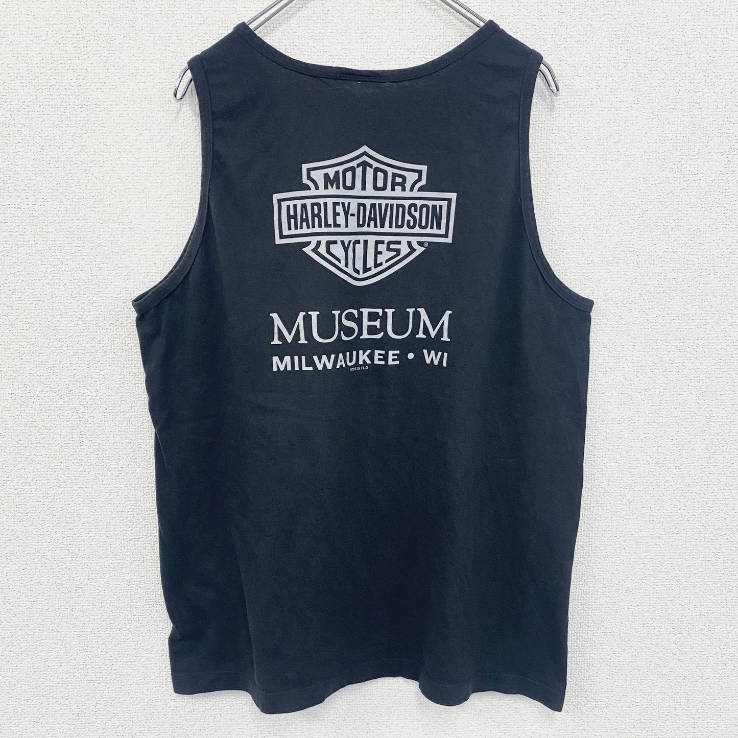 HARLEY DAVIDSON　ハーレーダビッドソン　タンクトップ/ノースリーブ　黒　ブラック