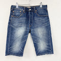 Levi's　リーバイス　501　デニムハーフパンツ/ジーンズ　ボタンフライ　インディゴ　W32サイズ　古着