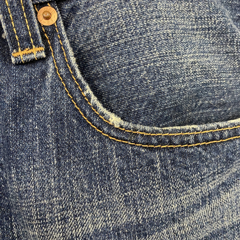 Levi's　リーバイス　501　デニムハーフパンツ/ジーンズ　ボタンフライ　インディゴ　W32サイズ　古着