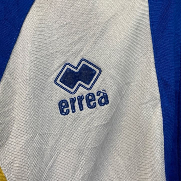 errea　長袖トラックジャケット　フルジップジャージ　ワンポイントロゴ　ブルー　青　Lサイズ　古着