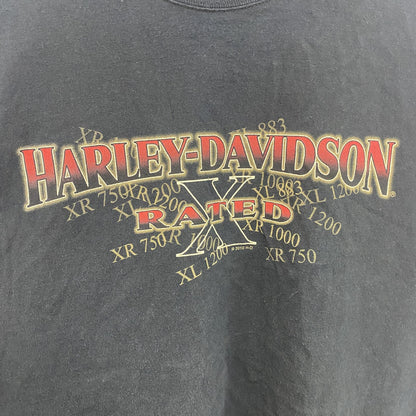 HARLEY DAVIDSON　ハーレーダビッドソン　半袖プリントTシャツ　黒　ブラック　Lサイズ