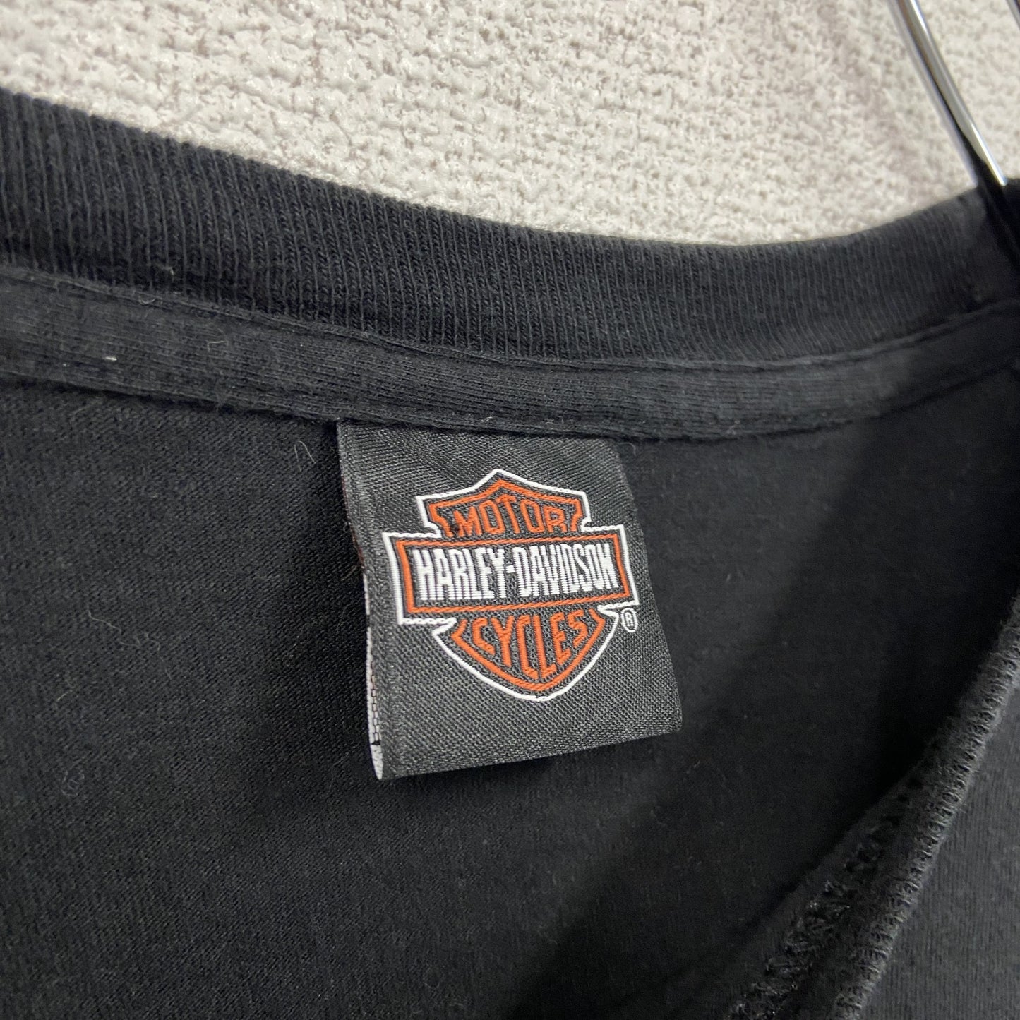 HARLEY DAVIDSON　ハーレーダビッドソン　半袖両面プリントTシャツ　黒　ブラック