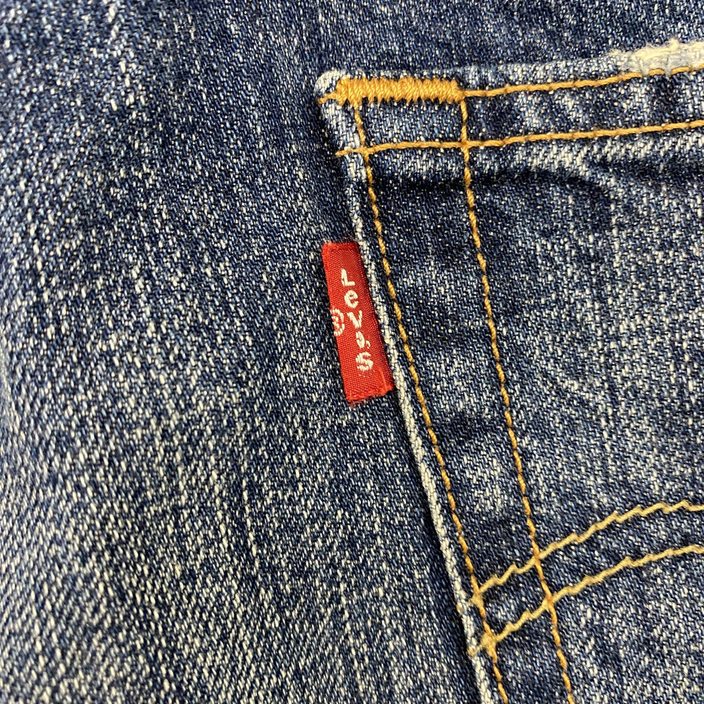 Levi's　リーバイス　501　デニムハーフパンツ/ジーンズ　ボタンフライ　インディゴ　W32サイズ　古着
