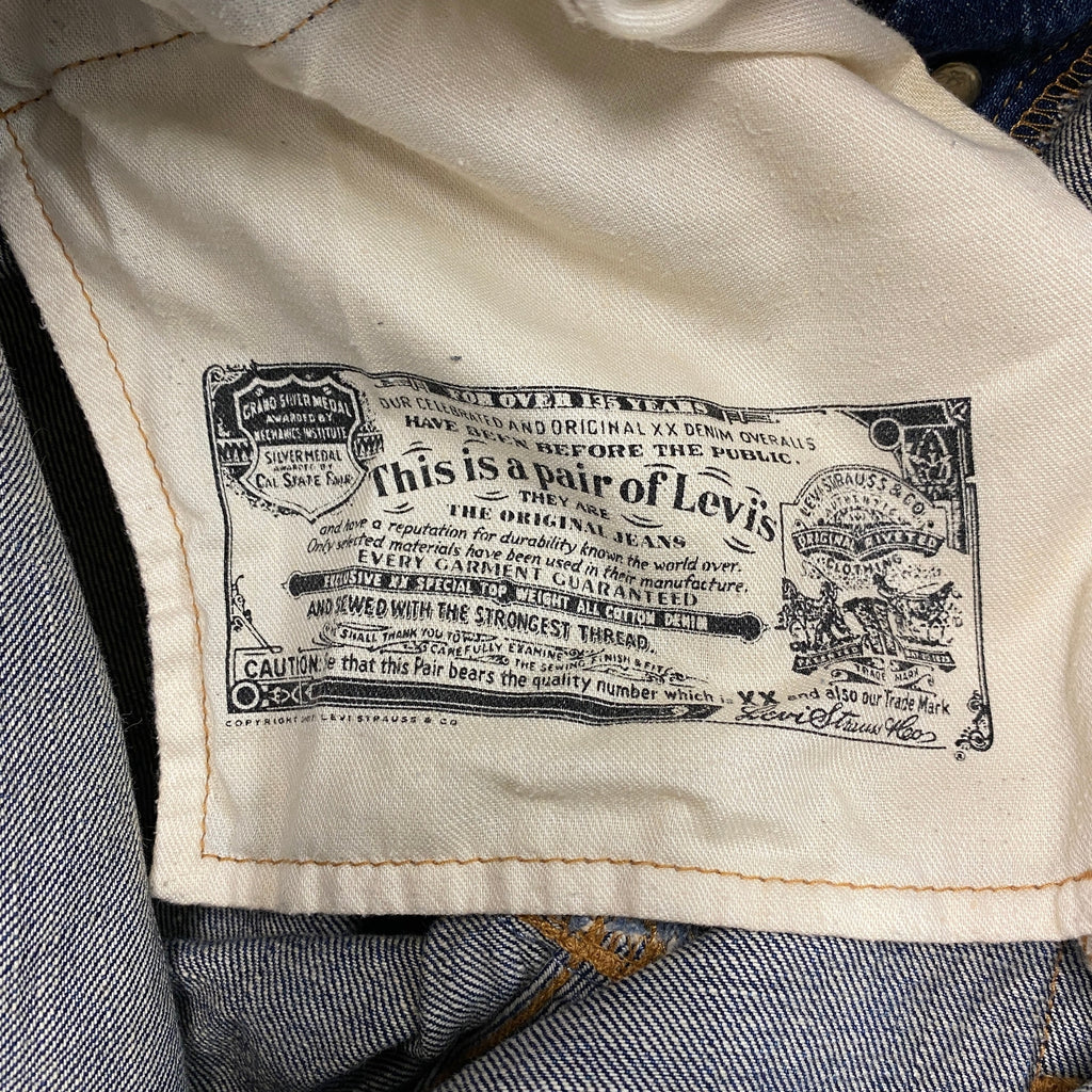 Levi's　リーバイス　501　デニムハーフパンツ/ジーンズ　ボタンフライ　インディゴ　W32サイズ　古着