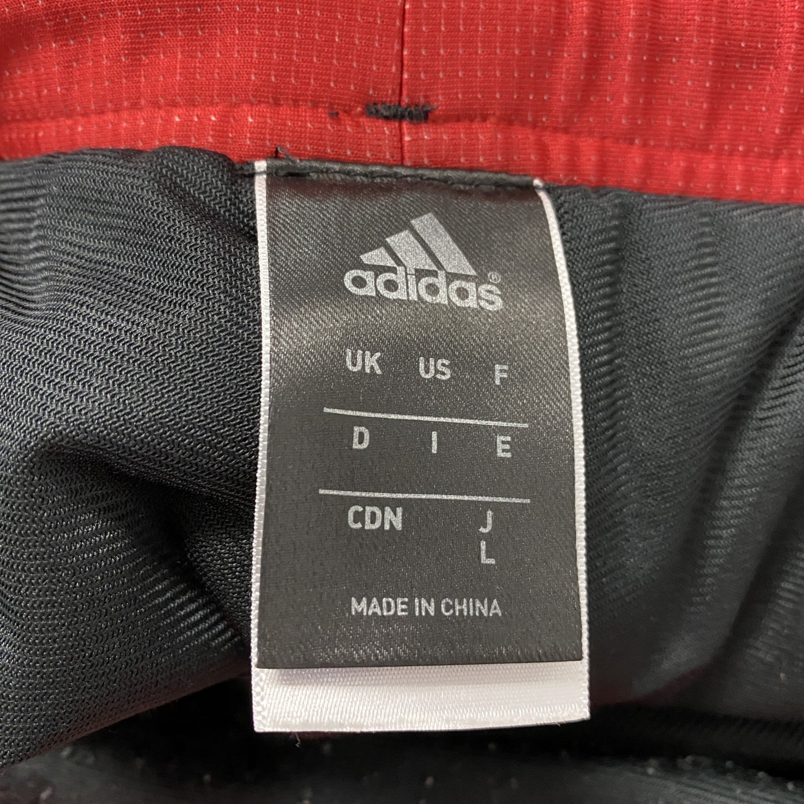 adidas　アディダス　トラックパンツ　ウィンドブレーカーパンツ　黒　ブラック　Lサイズ　古着