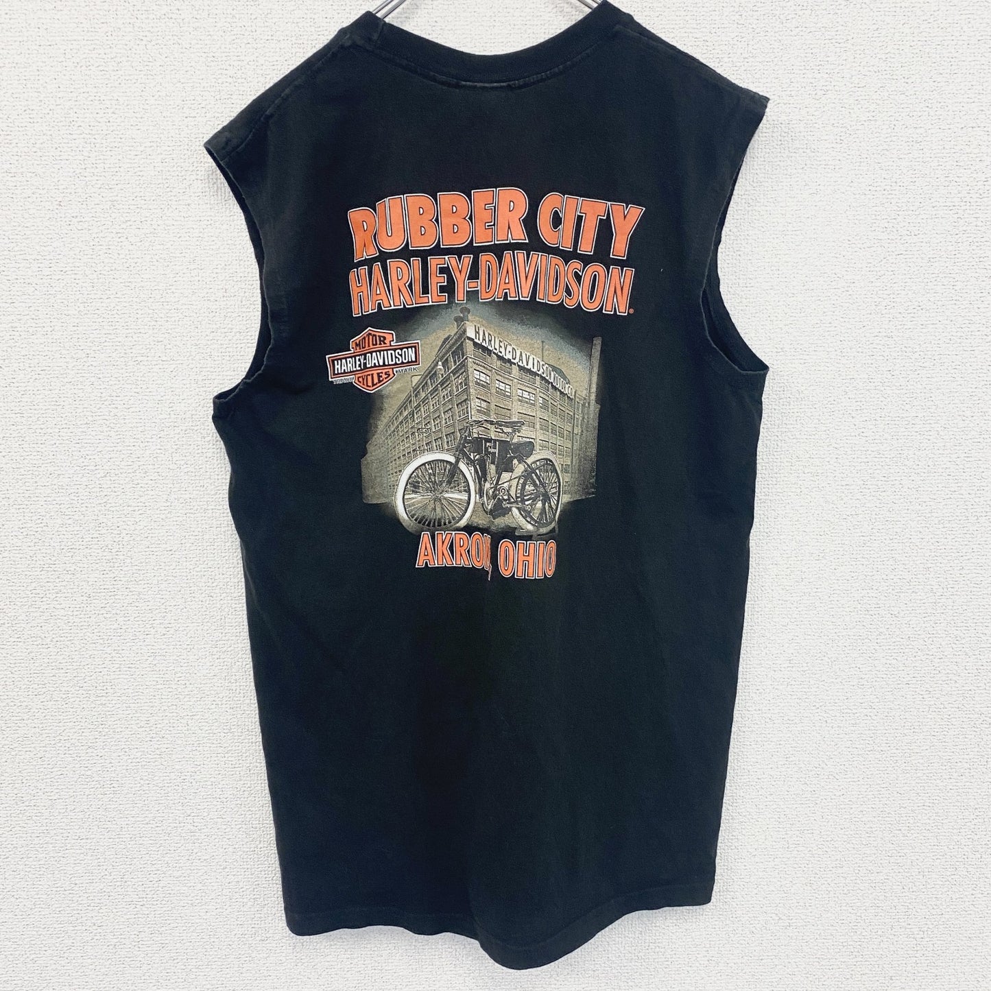 HARLEY DAVIDSON　ハーレーダビッドソン　タンクトップ/ノースリーブ　黒　ブラック　Lサイズ