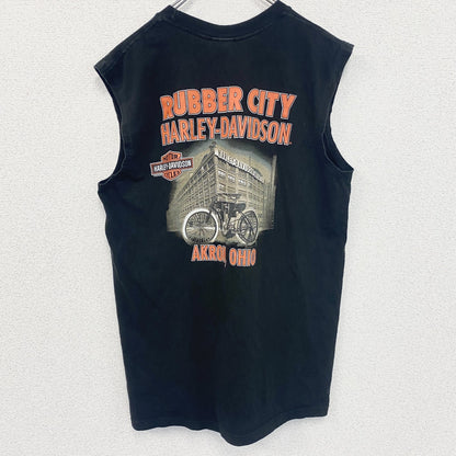 HARLEY DAVIDSON　ハーレーダビッドソン　タンクトップ/ノースリーブ　黒　ブラック　Lサイズ