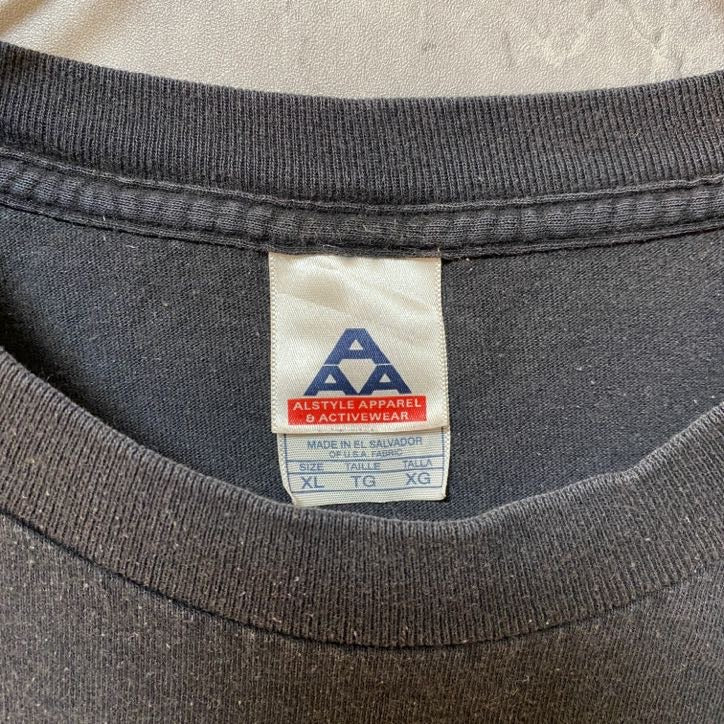 SUNCOAST Las Vegas CASINO　半袖プリントTシャツ　ワンポイント　黒　ブラック　XLサイズ　古着