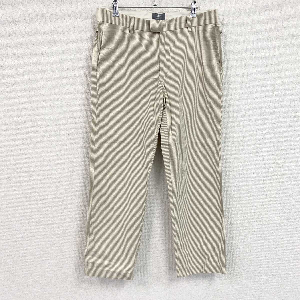 DOCKERS　ドッカーズ　シアサッカーパンツ　スラックス　ベージュ　W32サイズ　古着