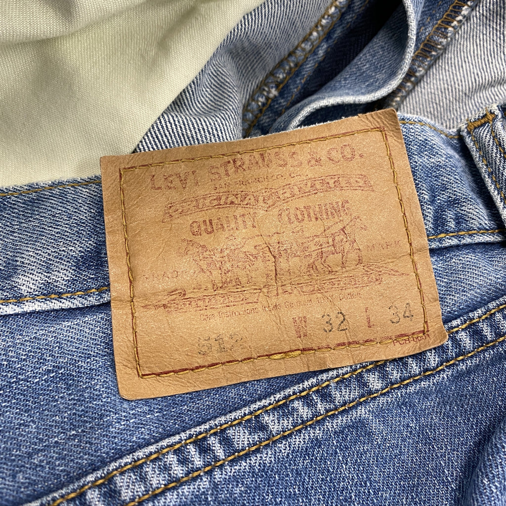 Levi's　リーバイス　512　デニムパンツ　ジップフライ　インディゴ　W32サイズ　古着