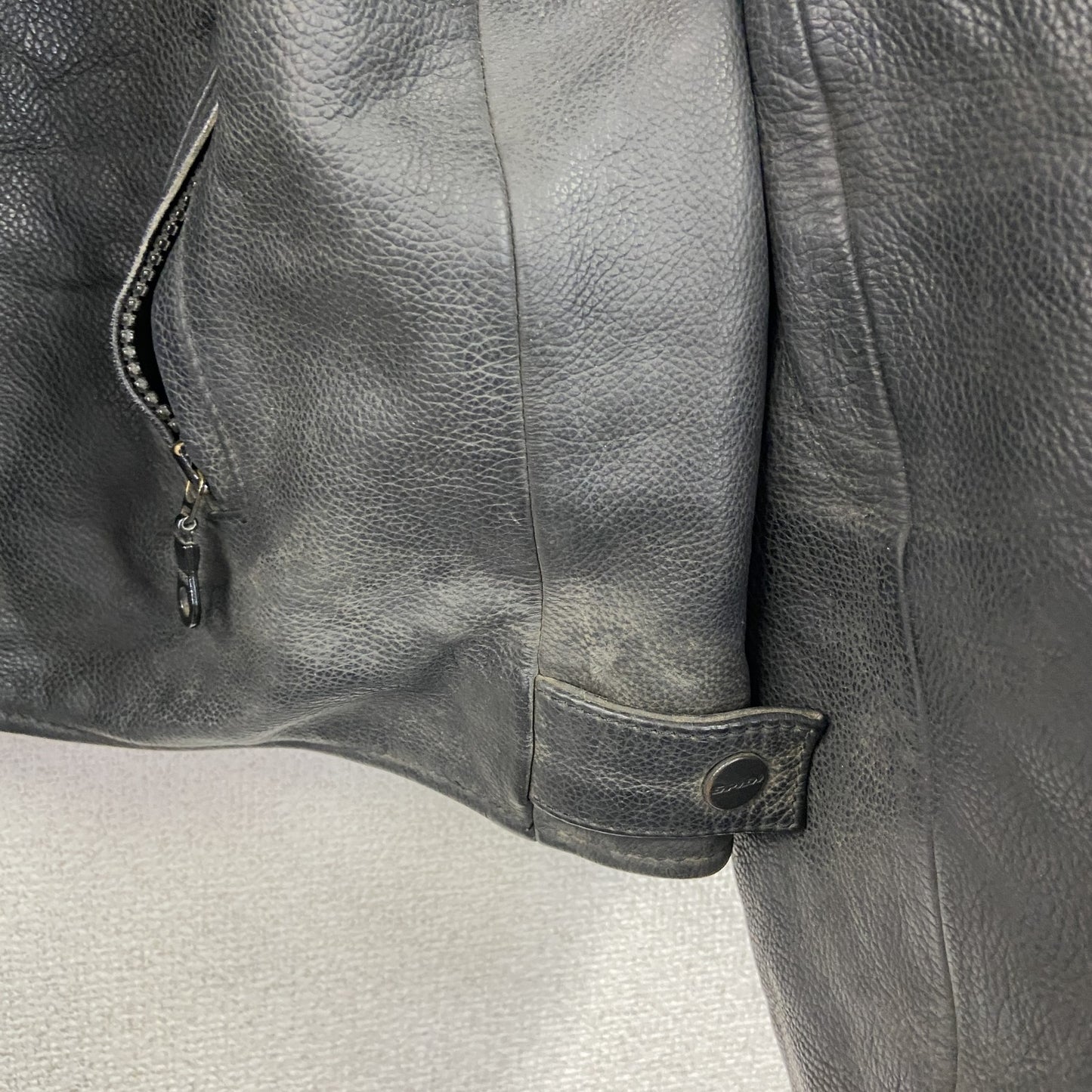 SPIDI　レザージャケット　ライディングジャケット　レーシングスーツ　黒　ブラック　50サイズ