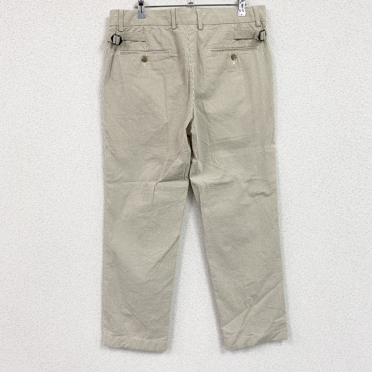 DOCKERS　ドッカーズ　シアサッカーパンツ　スラックス　ベージュ　W32サイズ　古着