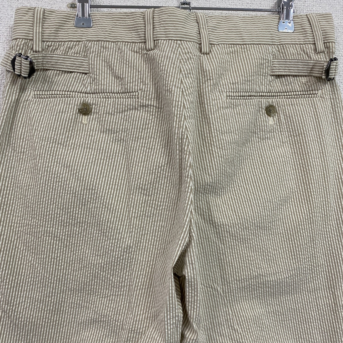 DOCKERS　ドッカーズ　シアサッカーパンツ　スラックス　ベージュ　W32サイズ　古着