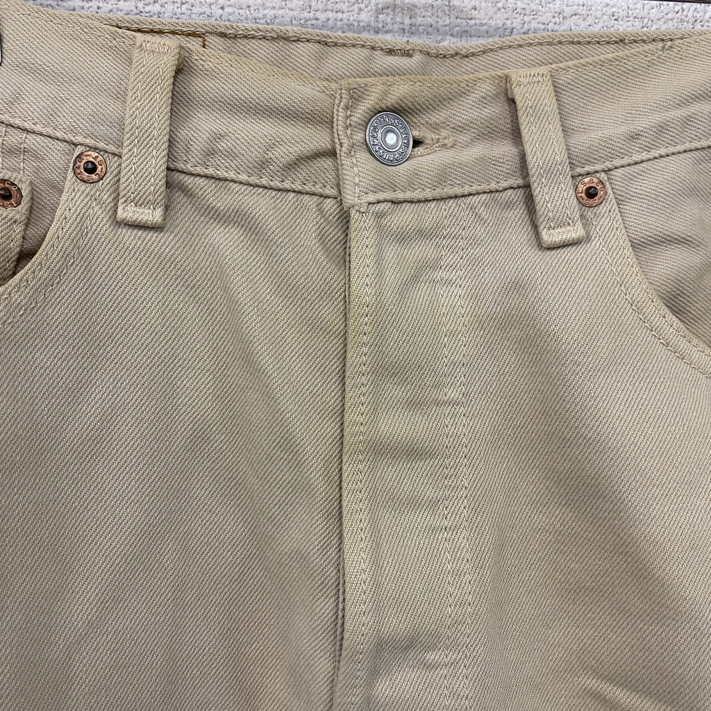 Levi’s　リーバイス　501　デニムパンツ/ジーンズ　ボタンフライ　ベージュ　W32サイズ　古着