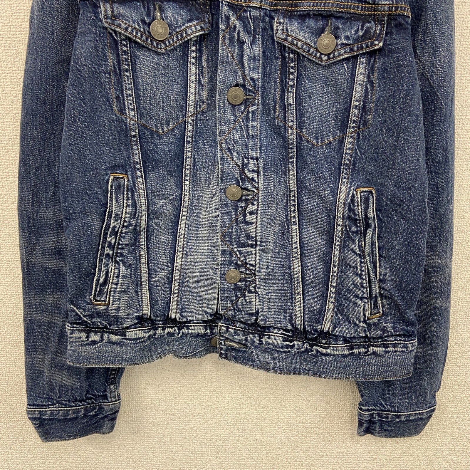 AMERICAN EAGLE　アメリカンイーグル　4thタイプ　デニムジャケット/Gジャン　インディゴ　Sサイズ　古着