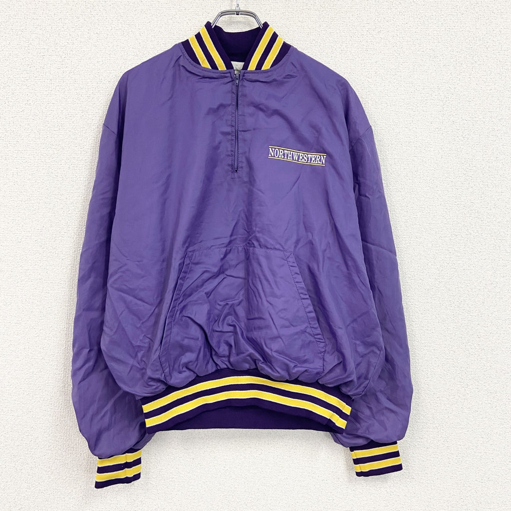 ～90s　Holloway　ホロウェイ　アノラックパーカー　レイカーズカラー　ヴィンテージ　紫　パープル　XLサイズ　古着