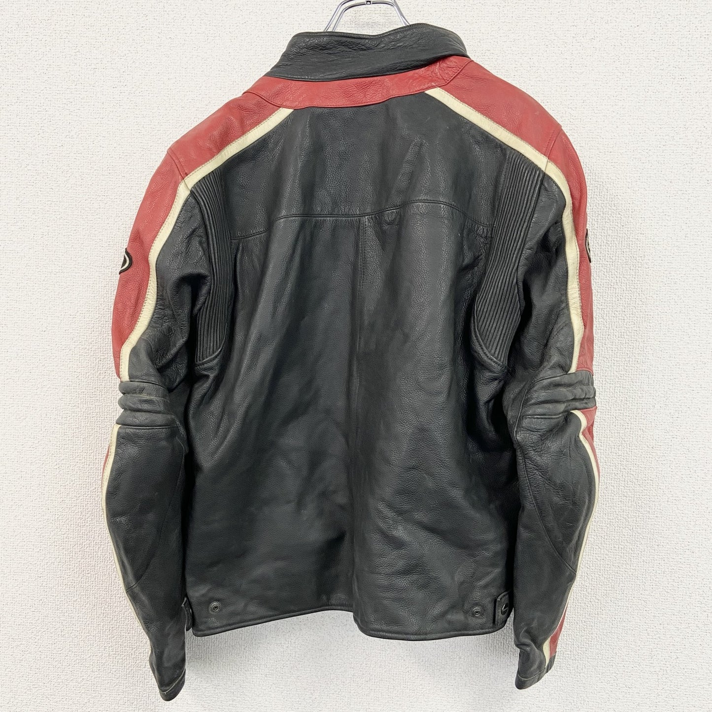 SPIDI　レザージャケット　ライディングジャケット　レーシングスーツ　黒　ブラック　50サイズ