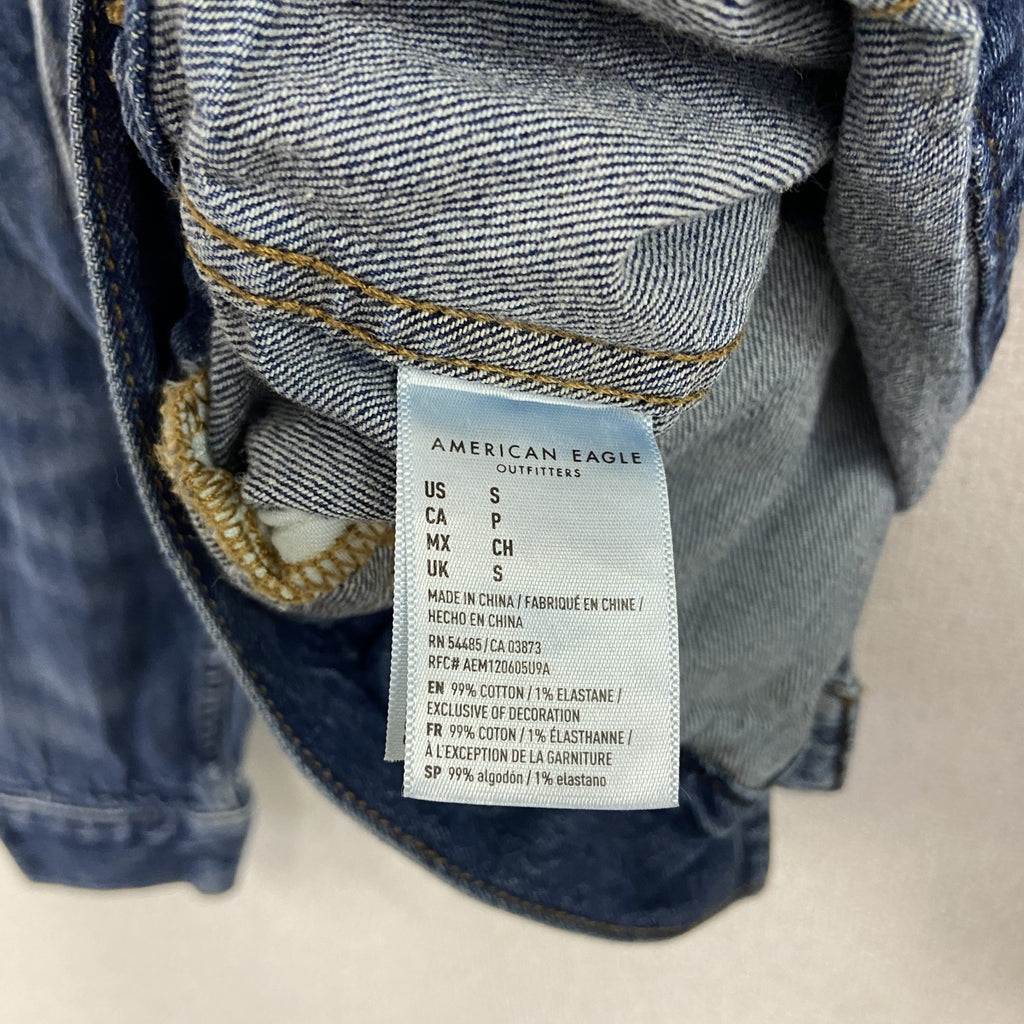 AMERICAN EAGLE　アメリカンイーグル　4thタイプ　デニムジャケット/Gジャン　インディゴ　Sサイズ　古着