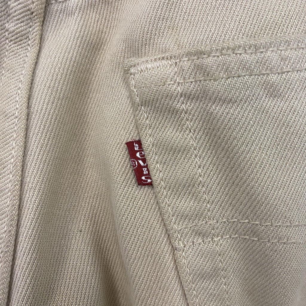 Levi’s　リーバイス　501　デニムパンツ/ジーンズ　ボタンフライ　ベージュ　W32サイズ　古着