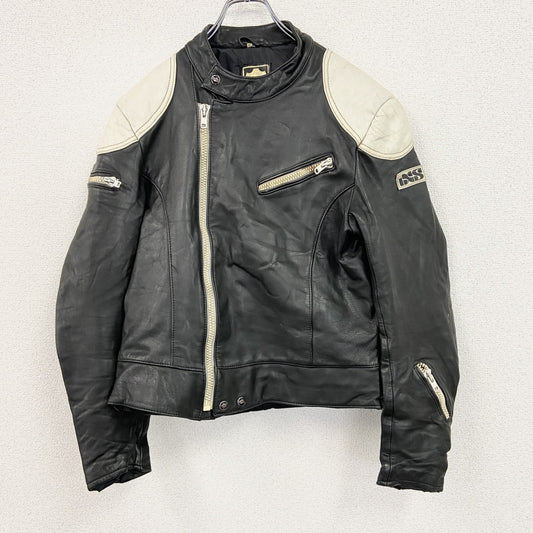 ixs　レザージャケット　シングルライダースジャケット　ユーロ　黒　ブラック　54サイズ