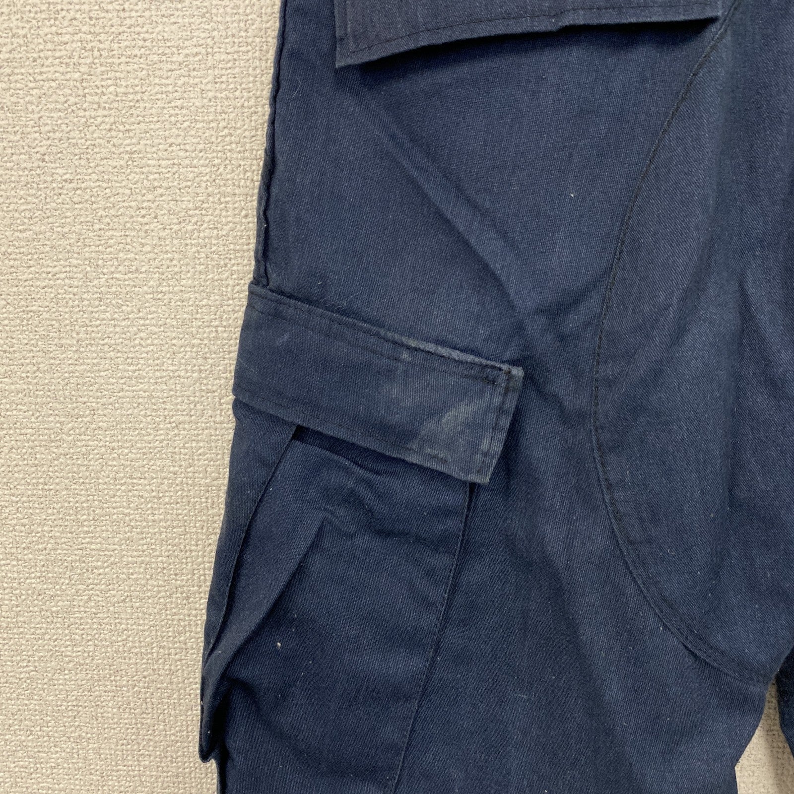 ATLANCO　アトランコ　コンバットトラウザー　ミリタリーパンツ　ボタンフライ　紺　ネイビー　Sサイズ　古着