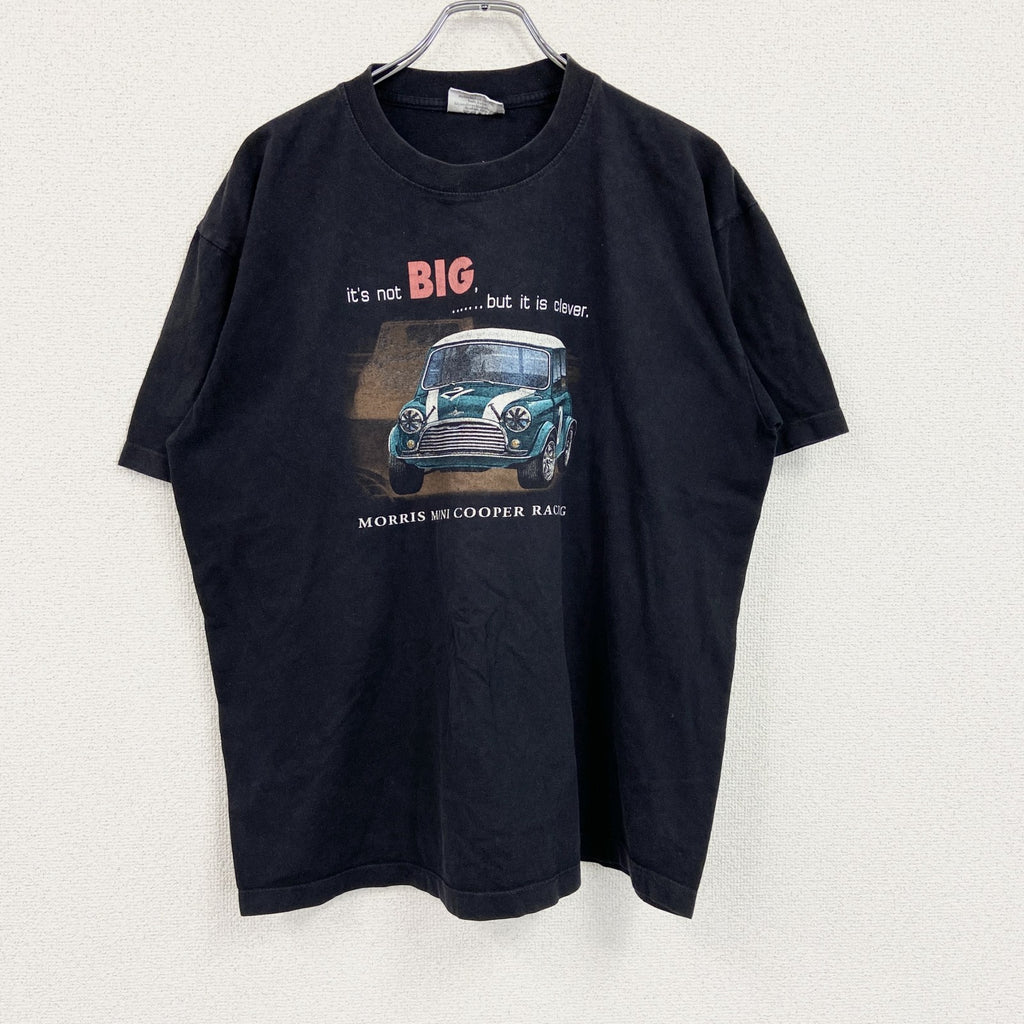 ～00s　SURVIVOHS　BMW MINI　半袖プリントTシャツ　企業ロゴ　ヴィンテージ　黒　ブラック　XLサイズ　古着