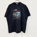 ～00s　SURVIVOHS　BMW MINI　半袖プリントTシャツ　企業ロゴ　ヴィンテージ　黒　ブラック　XLサイズ　古着