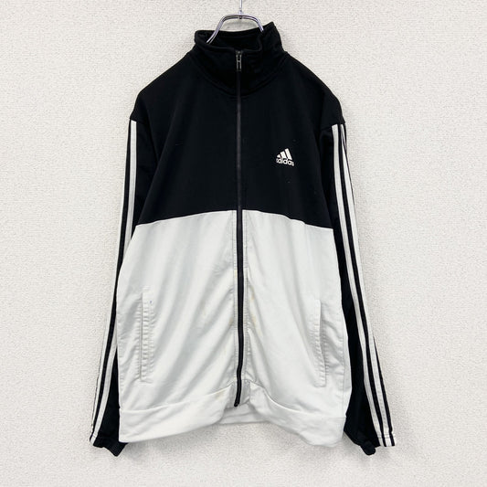 adidas　アディダス　トラックジャケット/ジャージ　パフォーマンスロゴ　黒　ブラック　白　ホワイト　