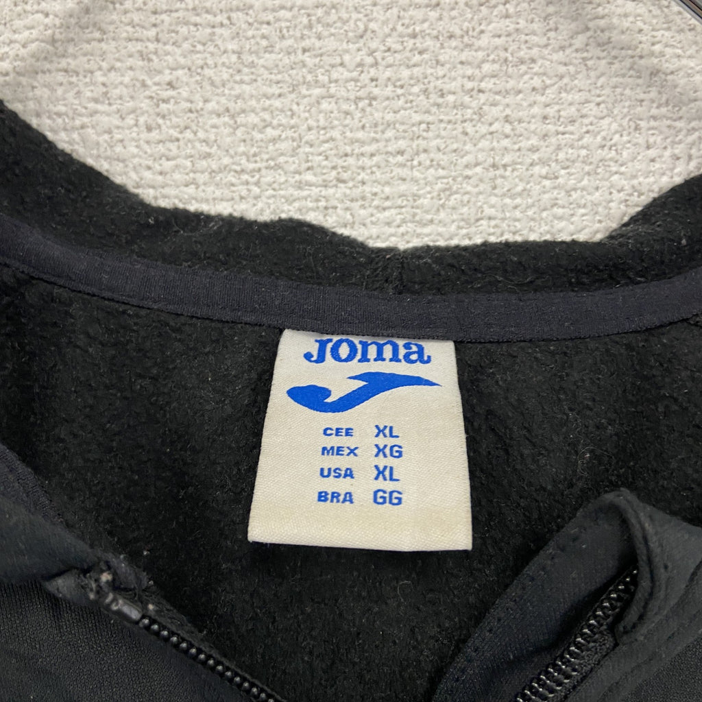 Joma　トラックジャケット/ジャージパーカー　黒　ブラック　XLサイズ　古着