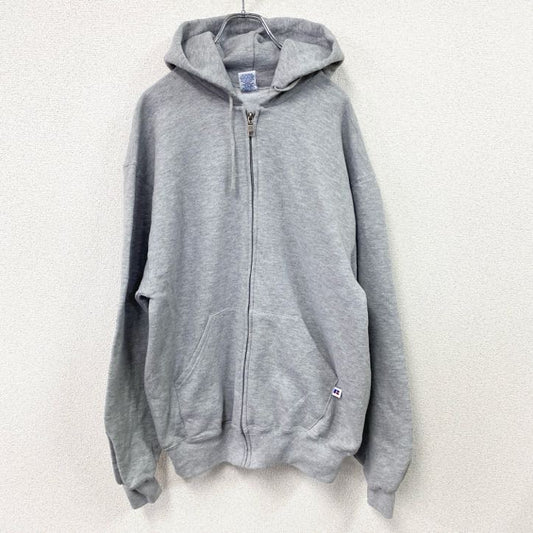 90s～　RUSSELL ATHLETIC　ラッセル　スウェットパーカー/フーディー　ヴィンテージ　灰色　グレー　Lサイズ