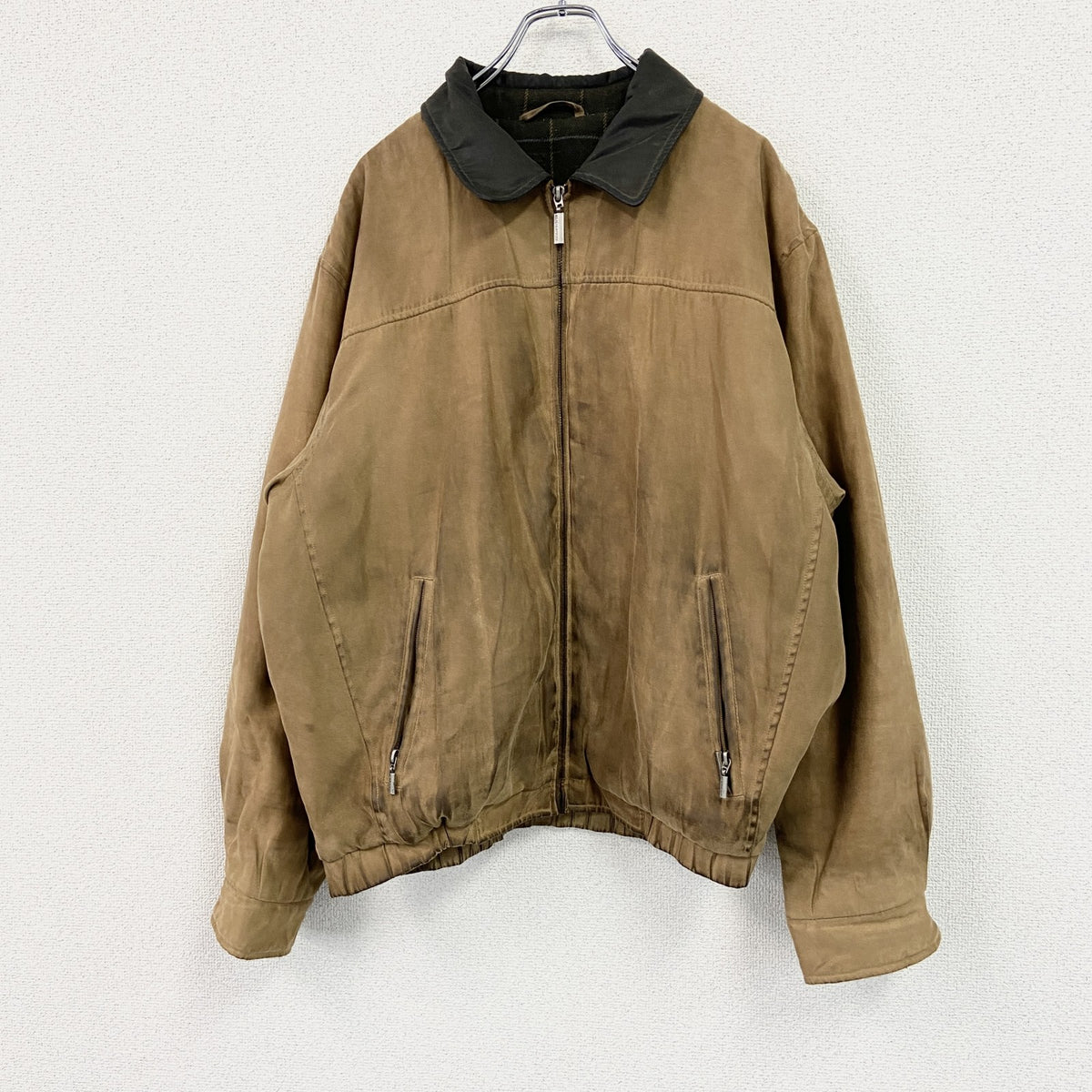 WEATHERPROOF　フェイクスエード　アクティブジャケット　茶色　ブラウン　メンズ　古着