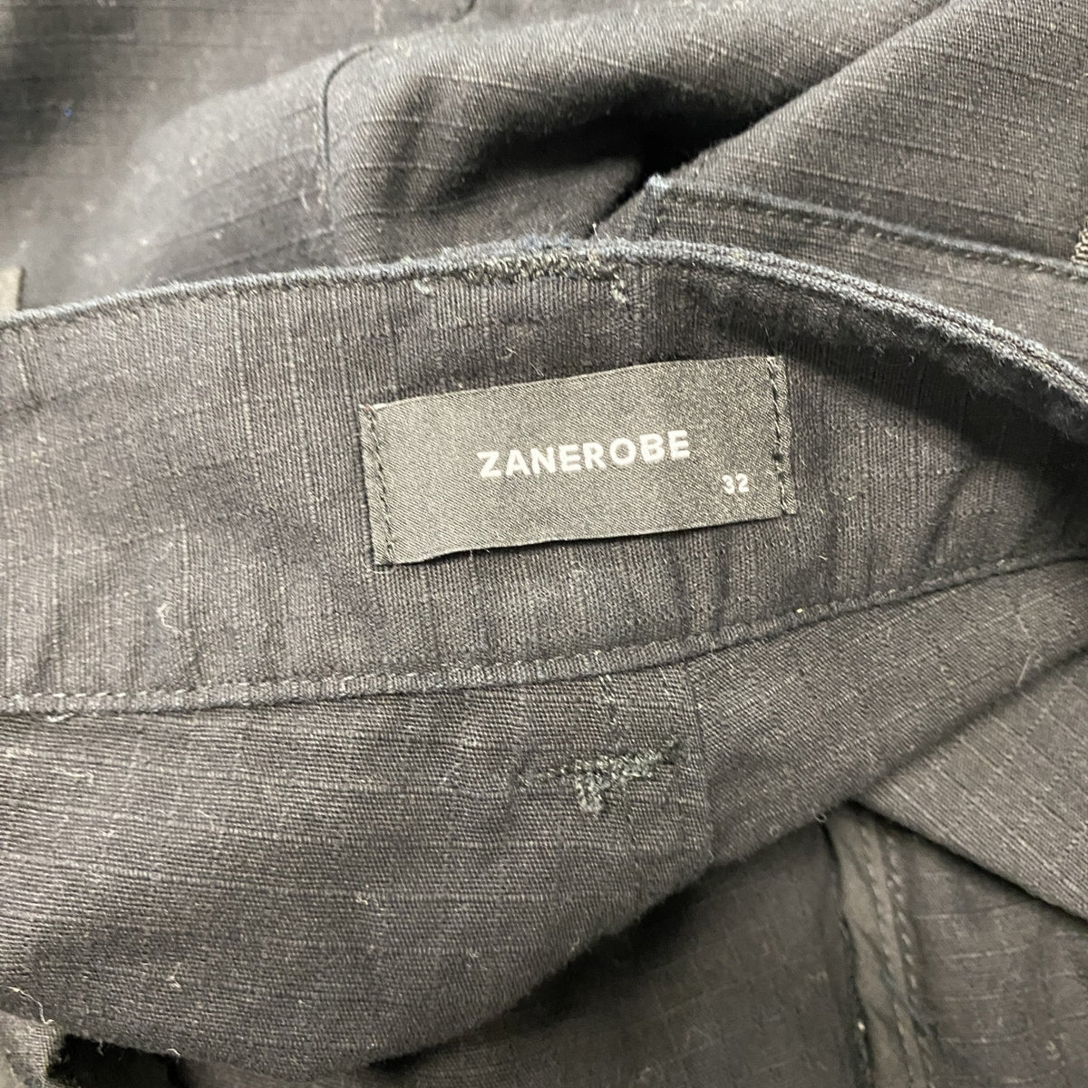 ZANEROBE　ゼインローブ　カーゴパンツ　ジップポケット　黒　ブラック　32サイズ ミリタリーパンツ メンズ 古着