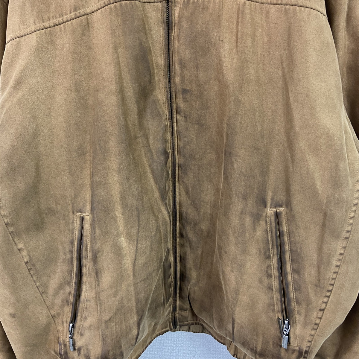 WEATHERPROOF　フェイクスエード　アクティブジャケット　茶色　ブラウン　メンズ　古着
