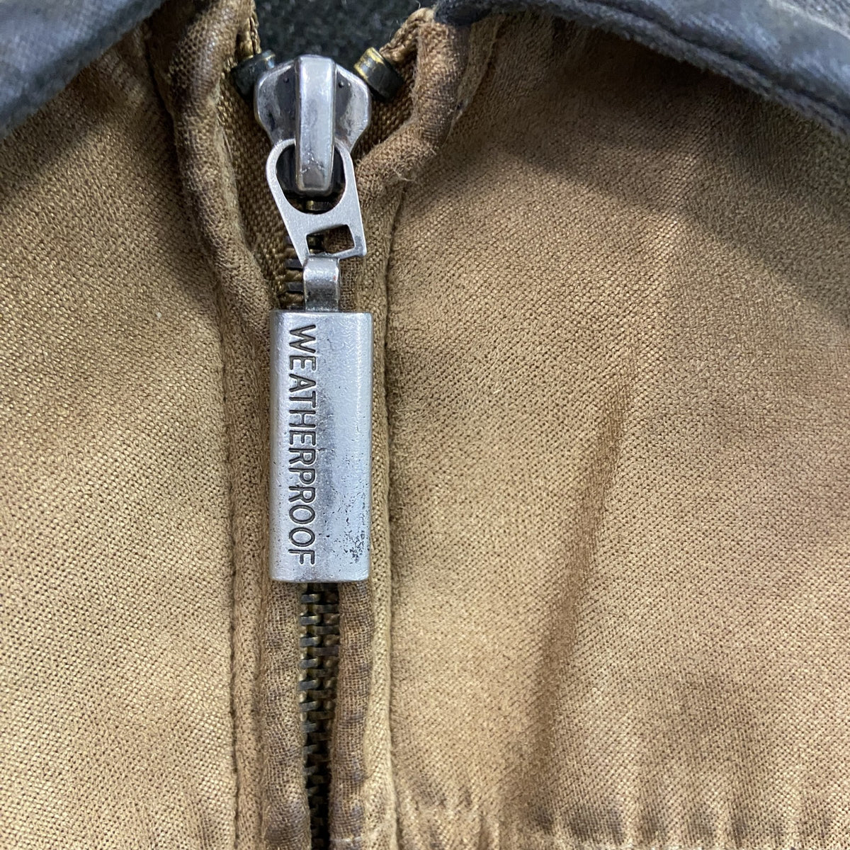 WEATHERPROOF　フェイクスエード　アクティブジャケット　茶色　ブラウン　メンズ　古着