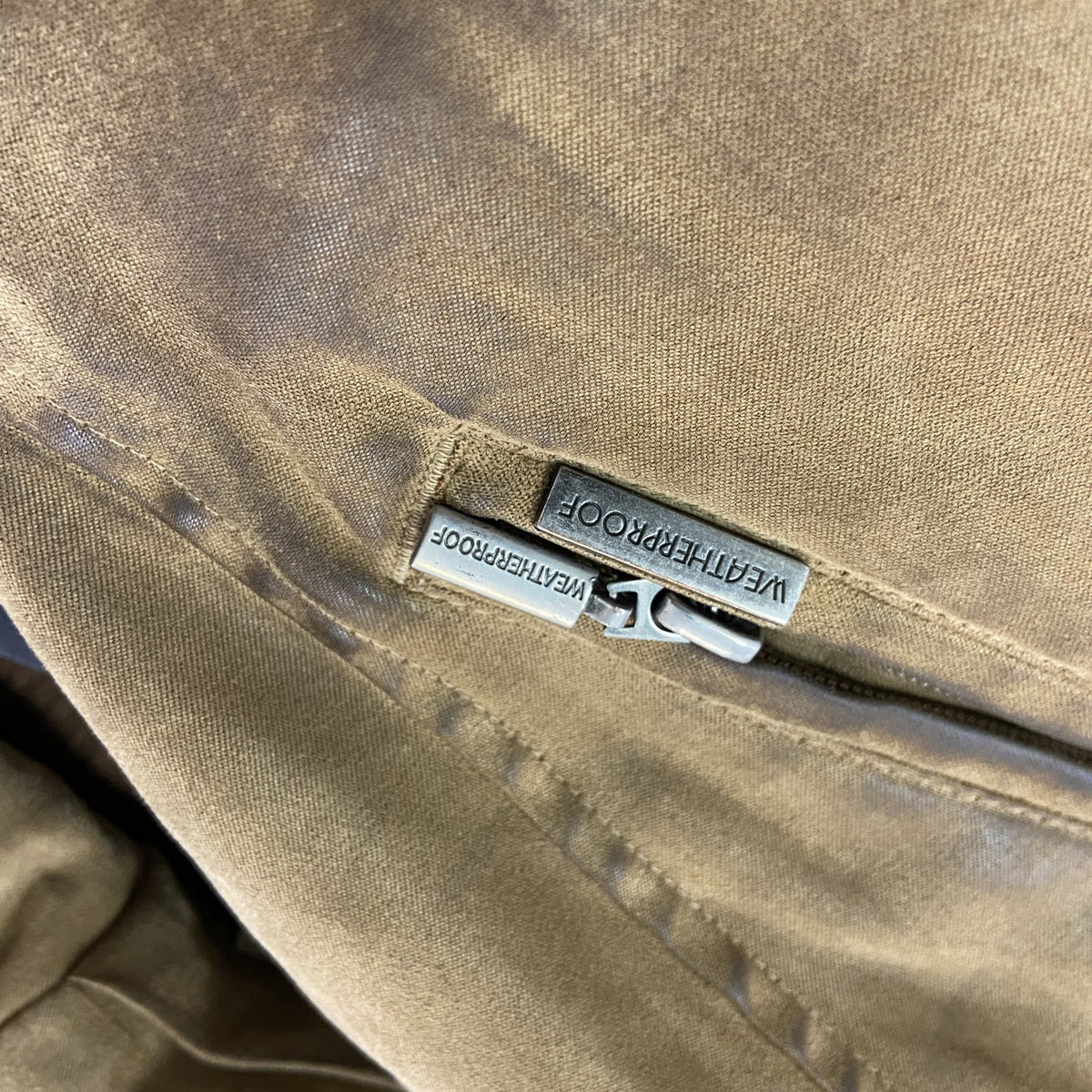 WEATHERPROOF　フェイクスエード　アクティブジャケット　茶色　ブラウン　メンズ　古着