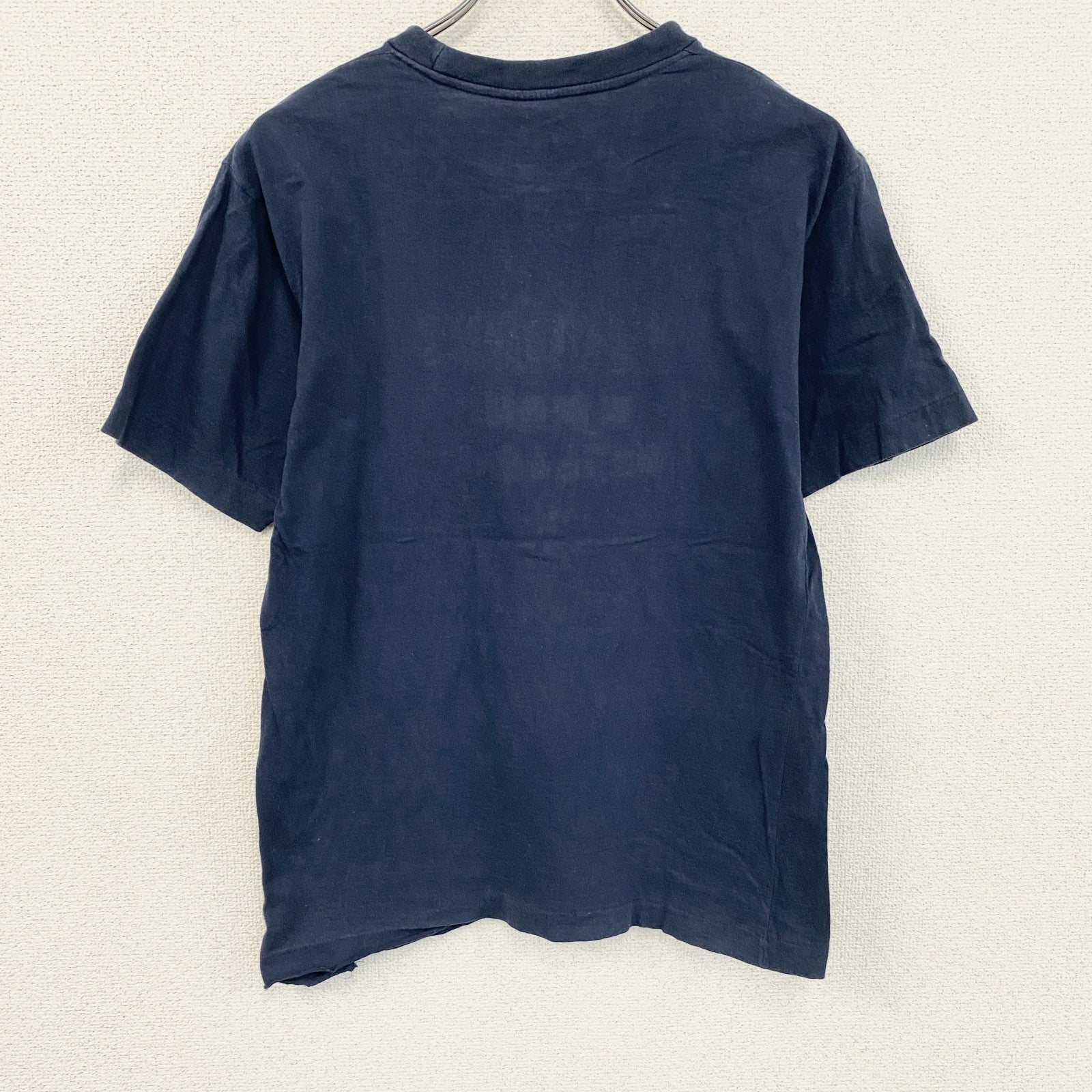 90s～　U.S.NAVY　アメリカ海軍　半袖プリントTシャツ　ヴィンテージ　シングルステッチ　紺　ネイビー　　古着