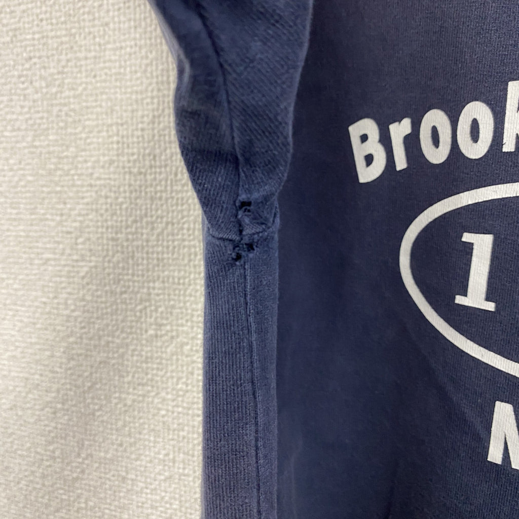 Brooks Brothers 346　ブルックスブラザーズ　半袖プリントTシャツ　紺　ネイビー　Sサイズ　古着
