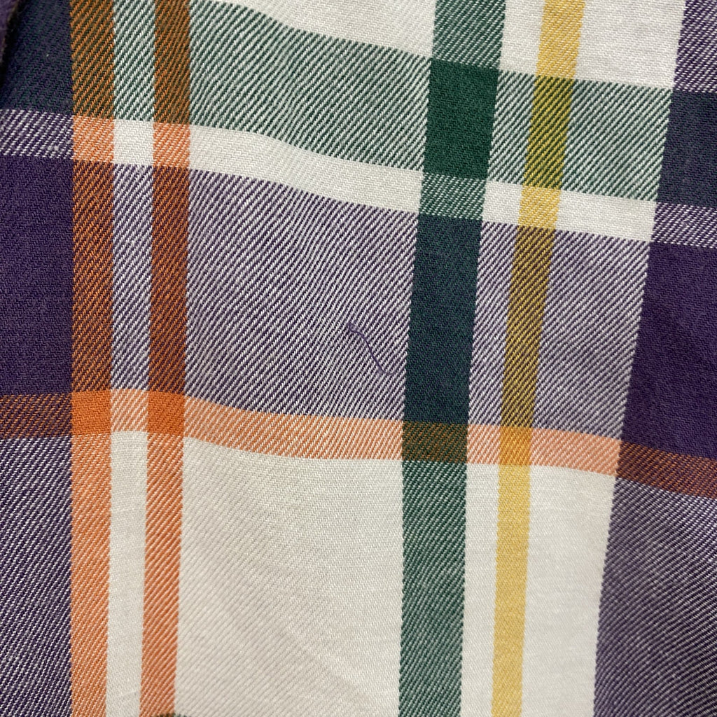 90s　Eddie Bauer　エディーバウアー　半袖ボタンダウンシャツ　チェック柄　マルチカラー　Sサイズ　　ヴィンテージ　古着