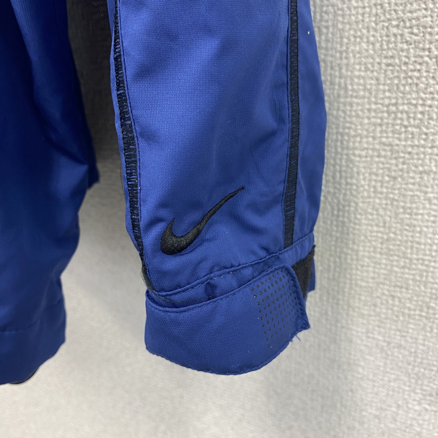 NIKE　ナイキ　プルオーバージャケット　ハーフジップ　スウッシュロゴ　青　3XLサイズ