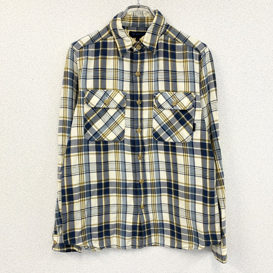Marmot　マーモット　長袖シャツ　ネルシャツ　チェック柄　ブルー　イエロー　ホワイト　Mサイズ