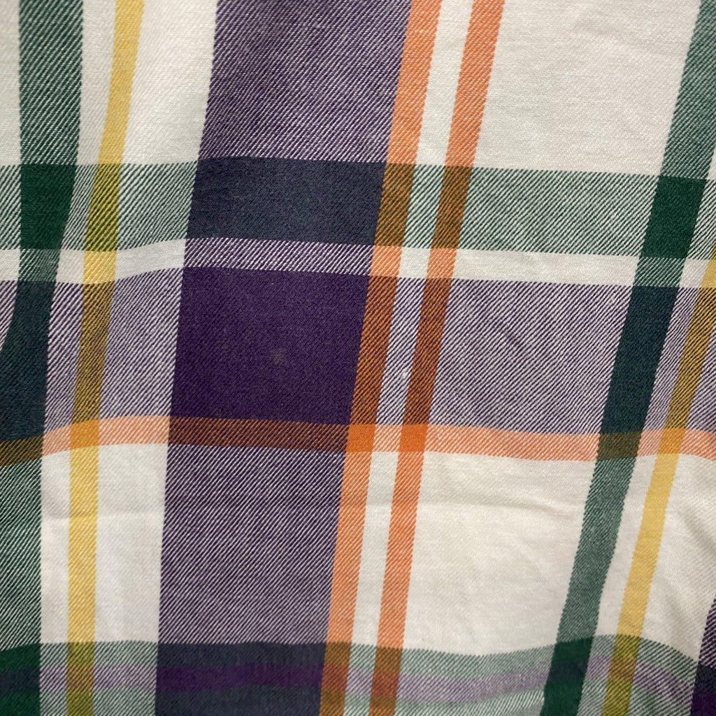 90s　Eddie Bauer　エディーバウアー　半袖ボタンダウンシャツ　チェック柄　マルチカラー　Sサイズ　　ヴィンテージ　古着