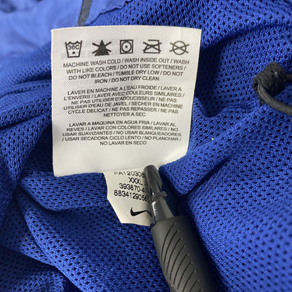 NIKE　ナイキ　プルオーバージャケット　ハーフジップ　スウッシュロゴ　青　3XLサイズ