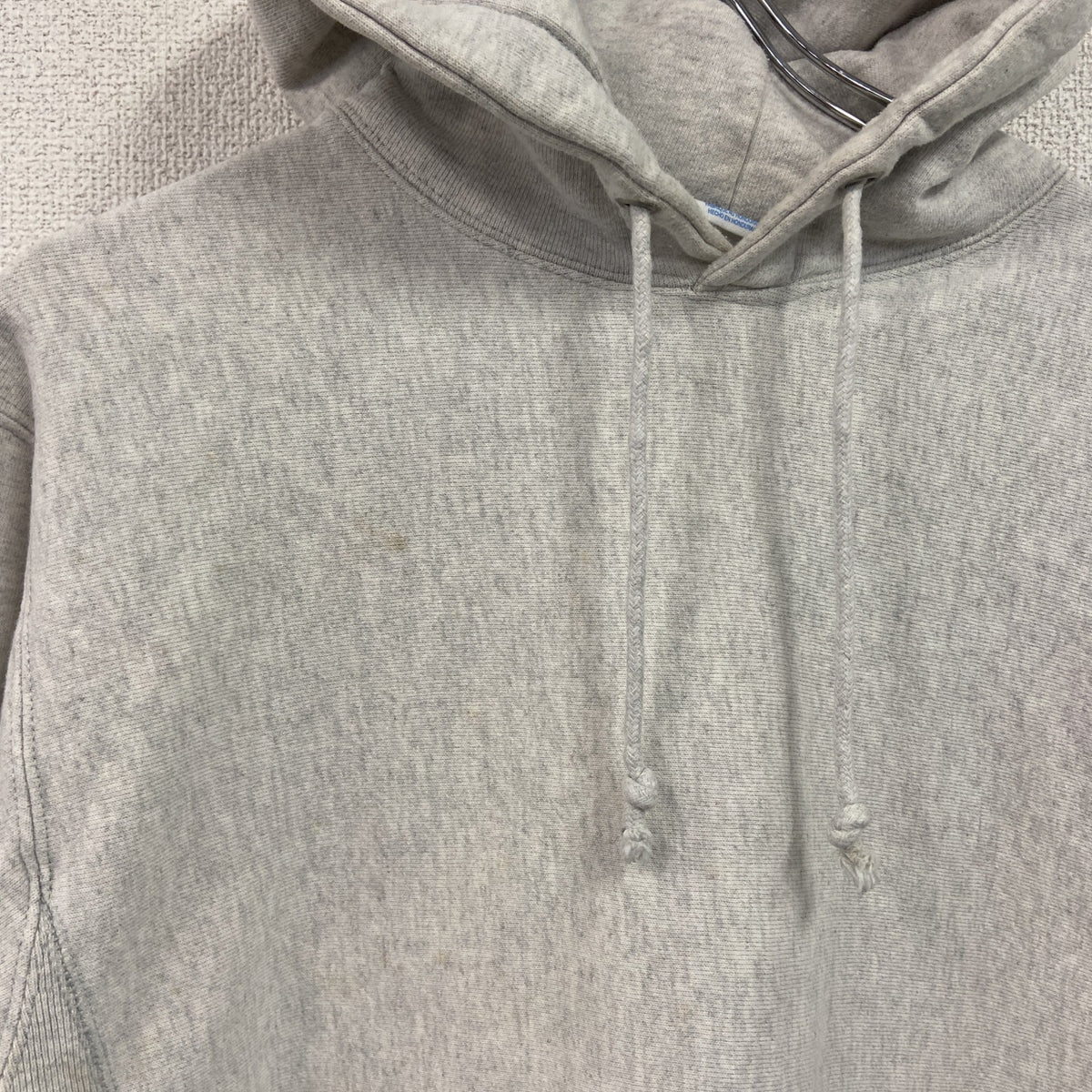 Champion　チャンピオン　リバースウィーブ　スウェットパーカー/フーディー　目無し　灰色　霜降りグレー　Mサイズ　古着