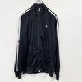 adidas　アディダス　トラックジャケット/ジャージ　黒　ブラック　Mサイズ　古着