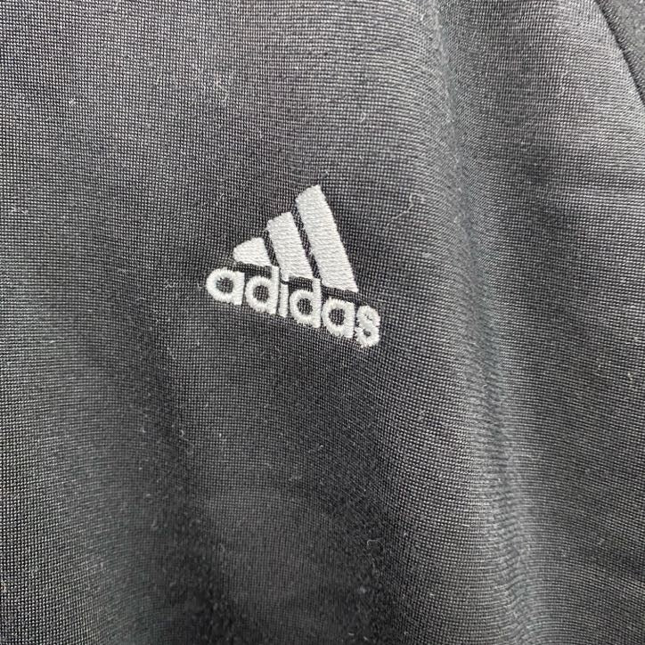 adidas　アディダス　トラックジャケット/ジャージ　黒　ブラック　Mサイズ　古着