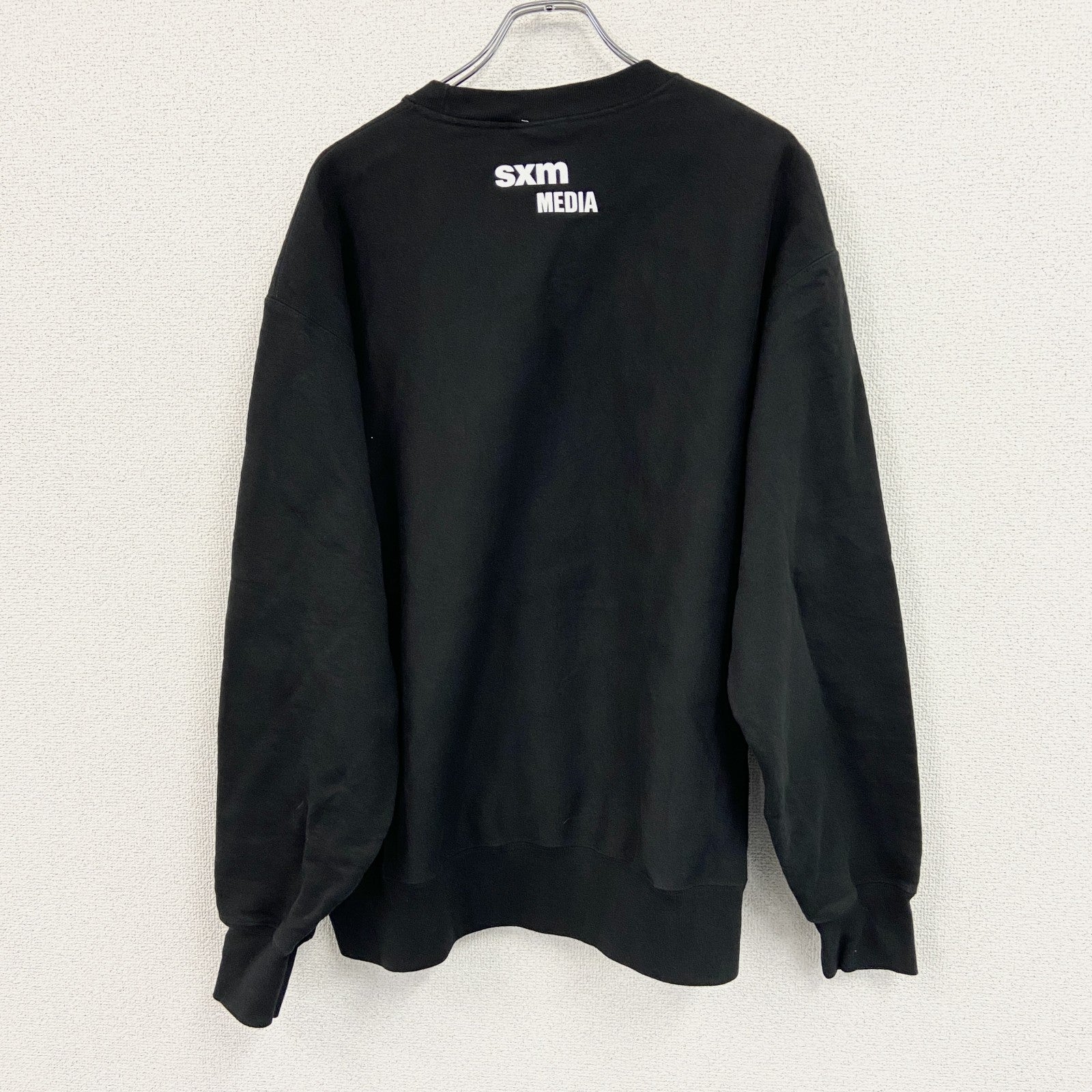 Champion　チャンピオン　リバースウィーブ　スウェット/トレーナー　SEM　企業ロゴ　黒　ブラック　2XLサイズ　古着