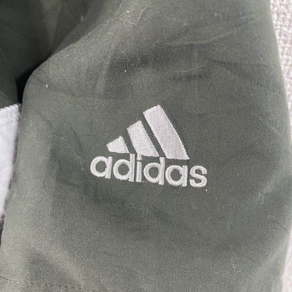 adidas　アディダス　ハーフジップブルゾン/スイングトップ　ハーフジップ　緑　グリーン　XLサイズ　古着