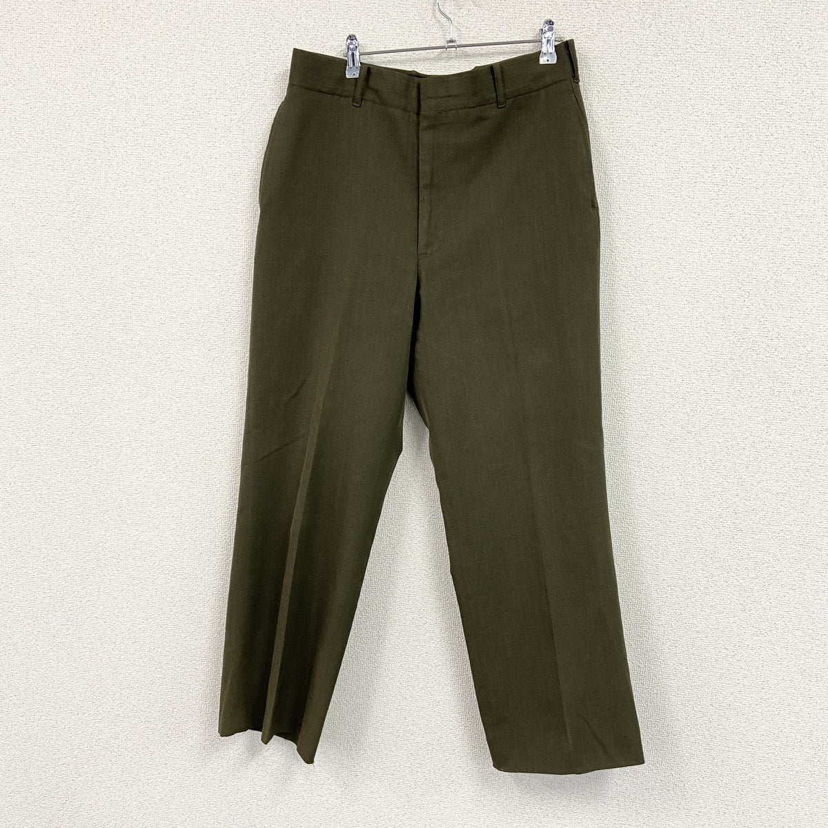 00s　DSCP　米軍　ミリタリーパンツ/スラックスパンツ　ヴィンテージ　ジップフライ　茶色　ブラウン　W34サイズ　古着
