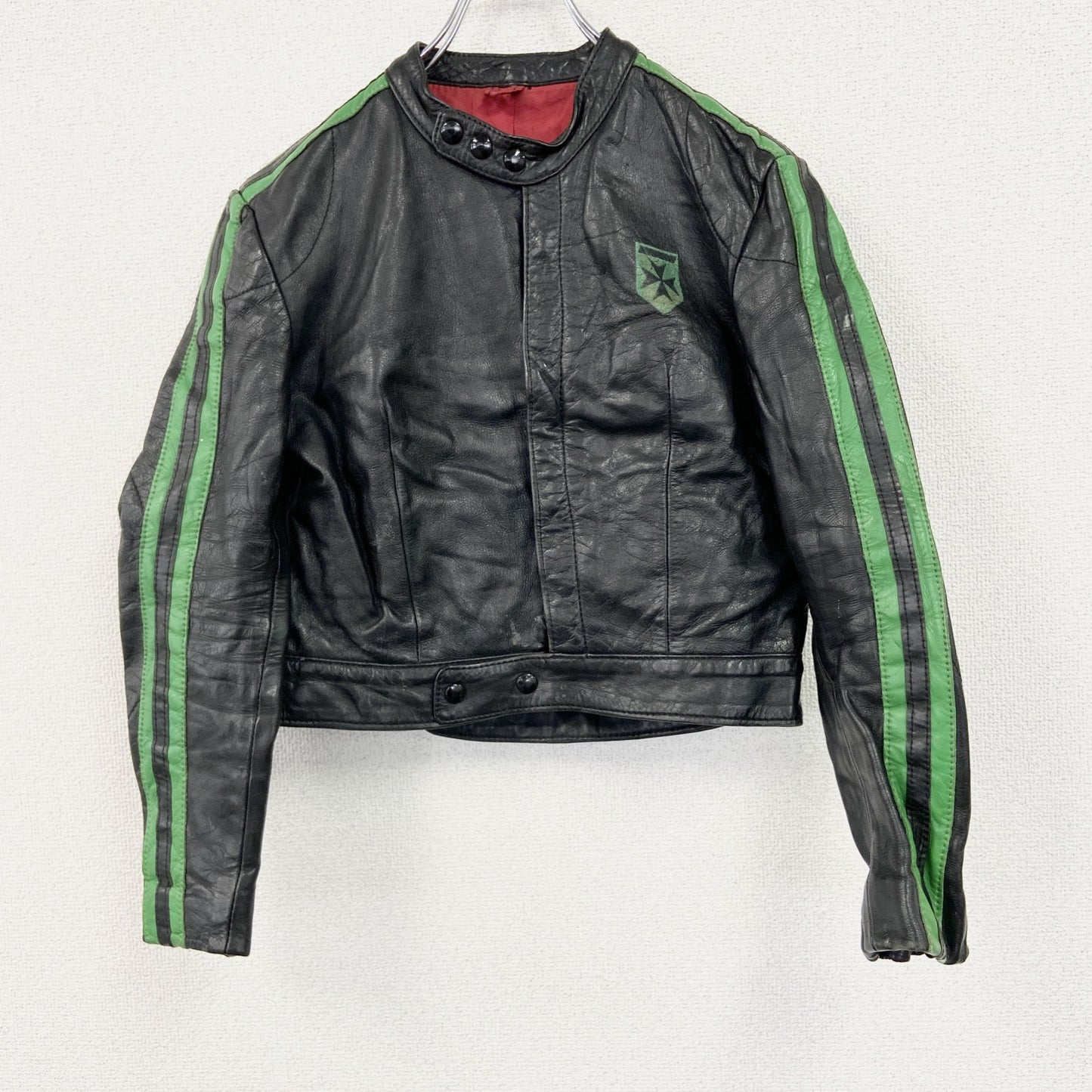 HARRO　レザージャケット　シングルライダースジャケット　2ストライプス　黒　ブラック