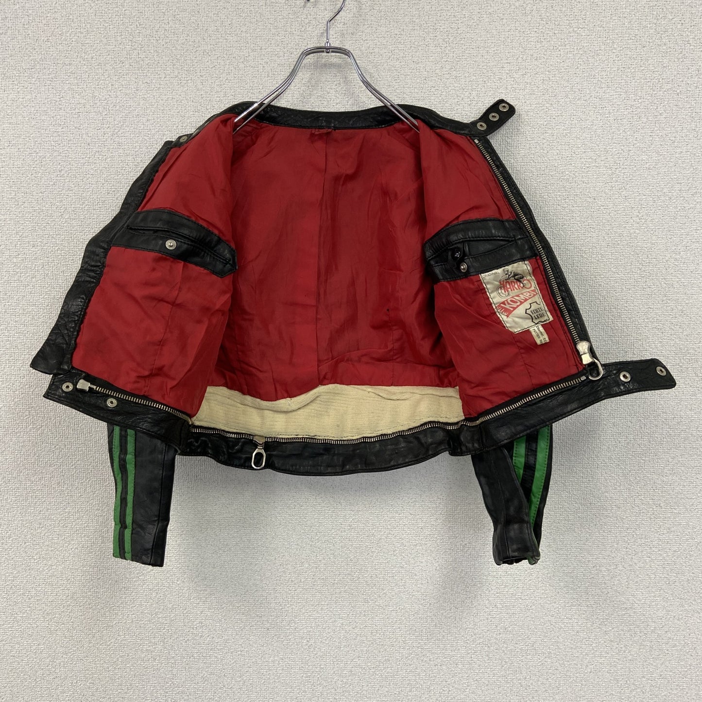 HARRO　レザージャケット　シングルライダースジャケット　2ストライプス　黒　ブラック